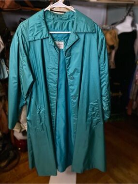 Women's Teal Trench Coat - Classic Lightweight Overcoat
